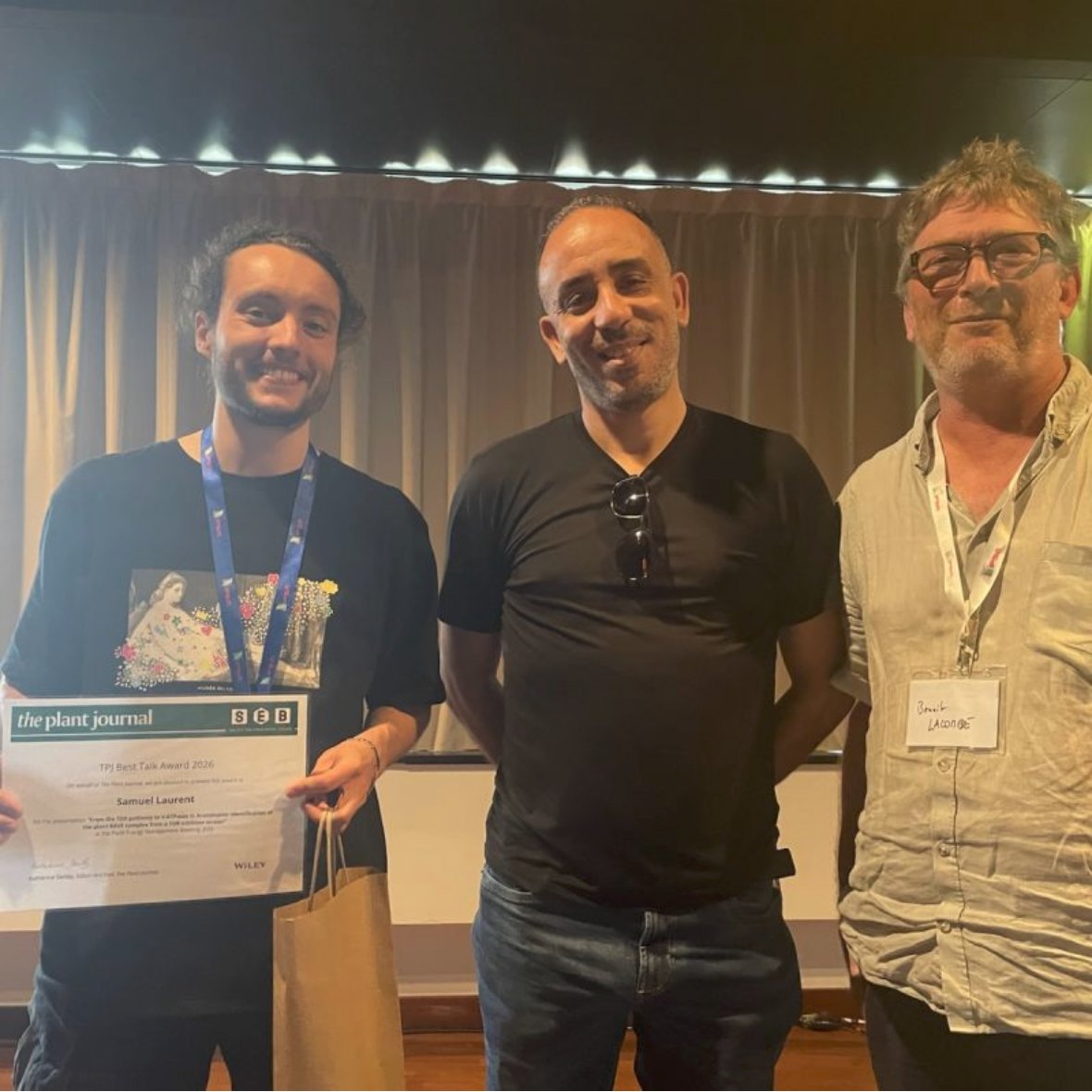 ThePlantJournal's tweet photo. We were happy to sponsor the PEM2026 conference https://t.co/PN6XTrGg7k held this week in Montpellier, with two TPJ editors @hatemrouached &amp;  @msubrandizzilab on the organizing committee
Samuel Laurent won the TPJ Prize for Best Talk by an early-career scientist  Congratulations! https://t.co/cMBgo38Rku