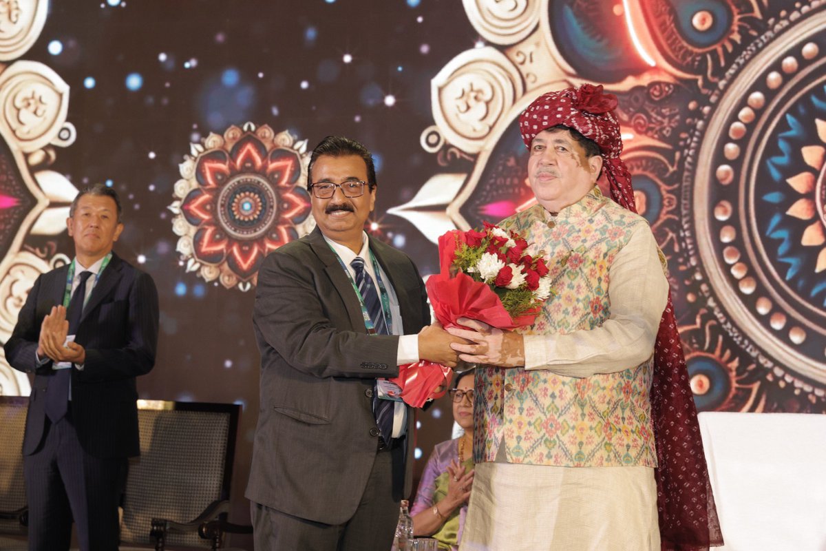 IFFCO__TOKIO's tweet photo. The Annual Business Conclave 2026 commenced with the ceremonial lamp lighting and inauguration by our Chairman, Respected Shri Dileep Sanghani Ji.

A promising start to a conclave focused on learning, collaboration, and strengthening our shared vision.

@Dileep_Sanghani @rameshkumar2842 @Subrata31173986 @AlpS006 Tatsuya Fujimoto Sanjeev Chopra @IFFCO_Coop 

#IFFCOTOKIO #MuskurateRaho #AnnualBusinessConclave2026 #Leadership #Jaipur