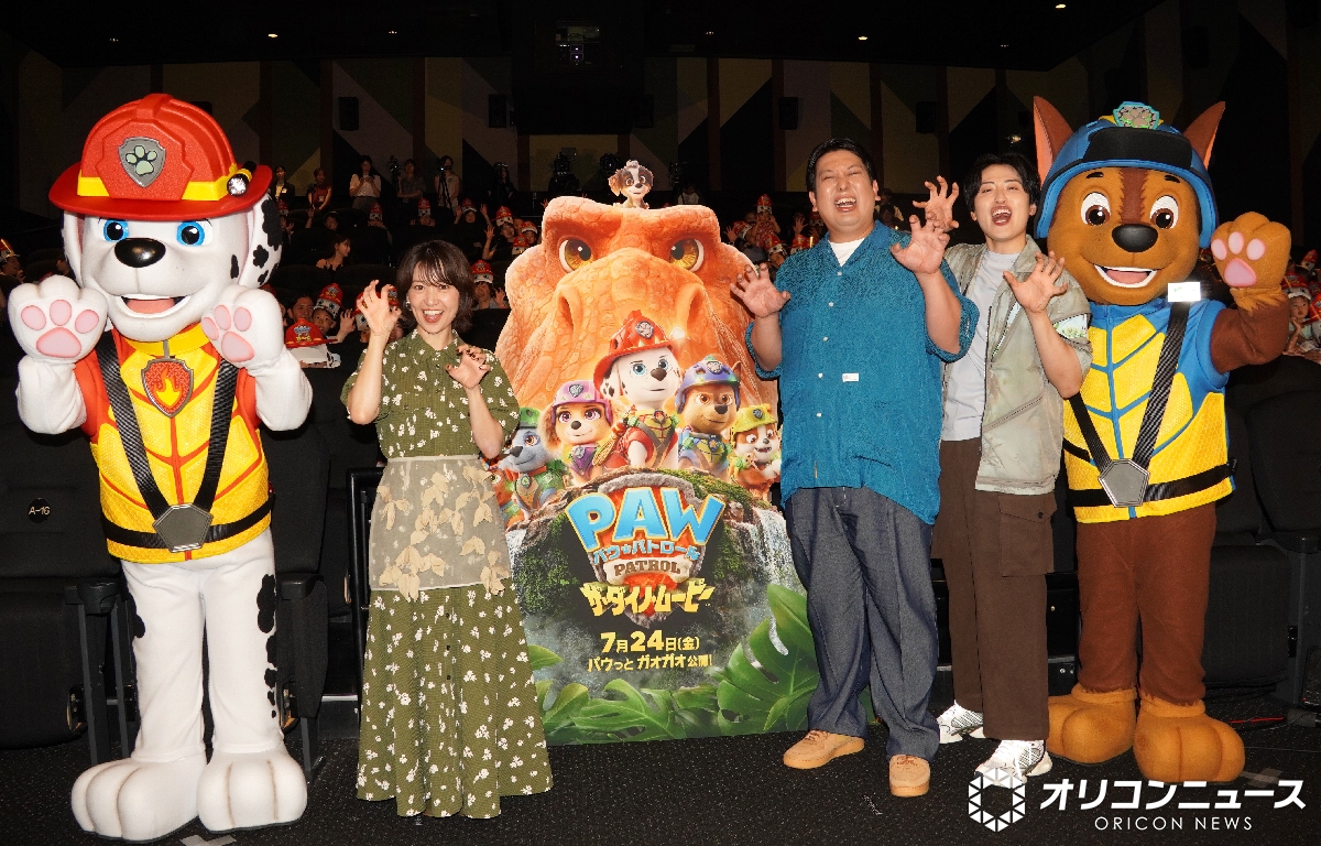 oricon's tweet photo. 大島優子、イベントで
子どものお悩みを“パウっと”解決✨
⠀
熱量にジャンボがツッコミ
「目力がすごいのよ」
https://t.co/Favr43fwiv
⠀
レインボー池田直人
32年間食べられなかった食べ物を克服
震えながら食べ…「おいしいぞ👀」
https://t.co/lXMXrvC6Og
⠀
#パウ・パトロール ▷パウパトロール https://t.co/SdJsVkVulj