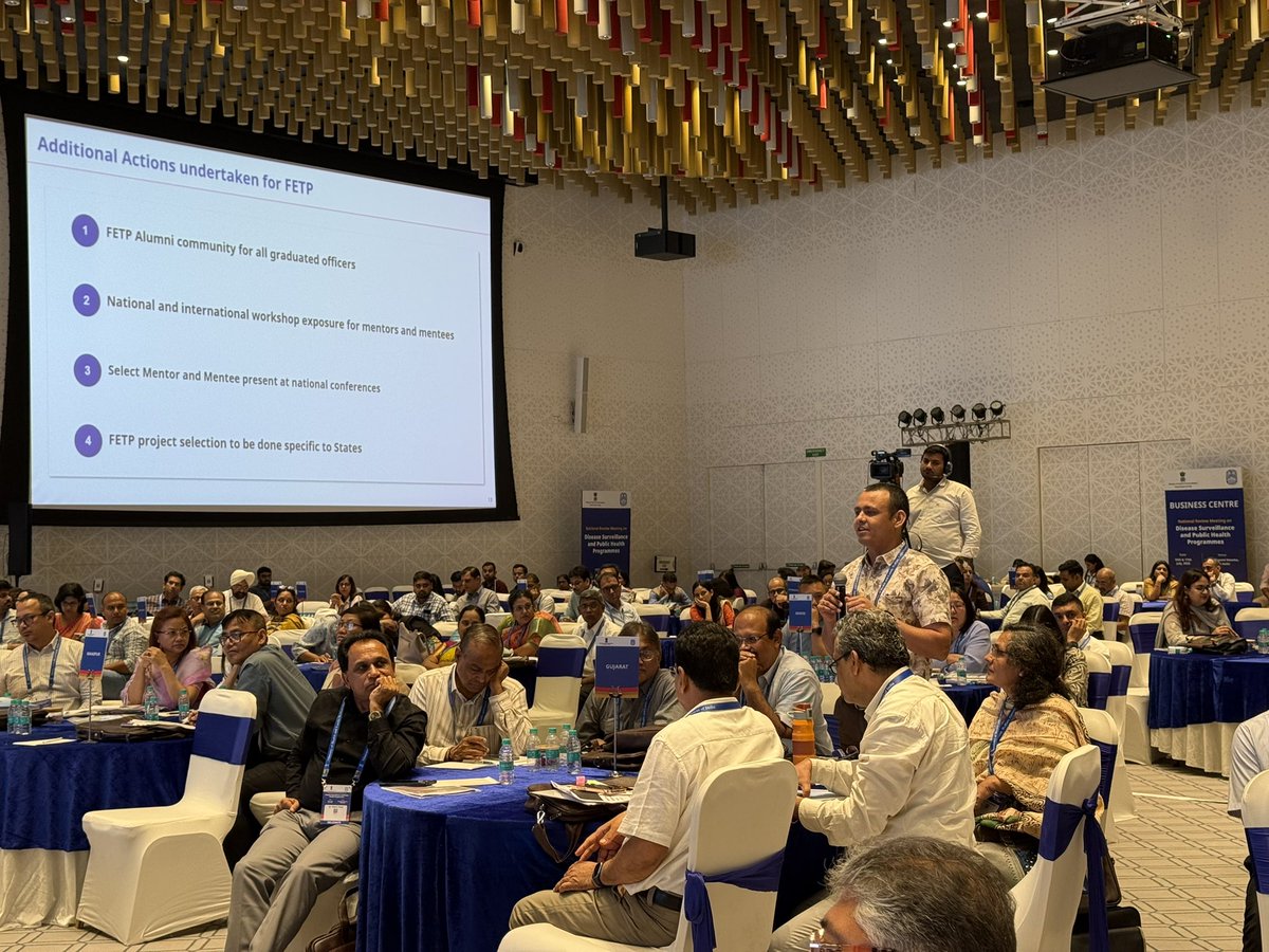 drramvictor's tweet photo. Attended the 2 day Review Meeting on Disease Surveillance &amp; Public Health Programmes with MoHFW, State health officers ,programme managers, and partners. A key highlight was the expansion of I-FETP, a major step towards strengthening India’s field epidemiology workforce. #FETP https://t.co/dAsEtVMgGr