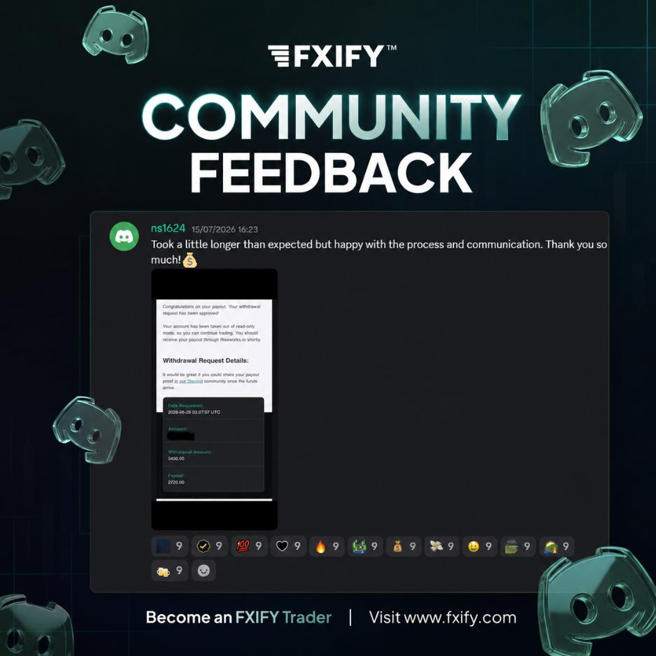 fxifycom's tweet photo. Every payout tells a story.

Thanks for sharing your experience with the community. 💚

Congratulations on your payout, and thank you for choosing FXIFY. https://t.co/LSILITmskP