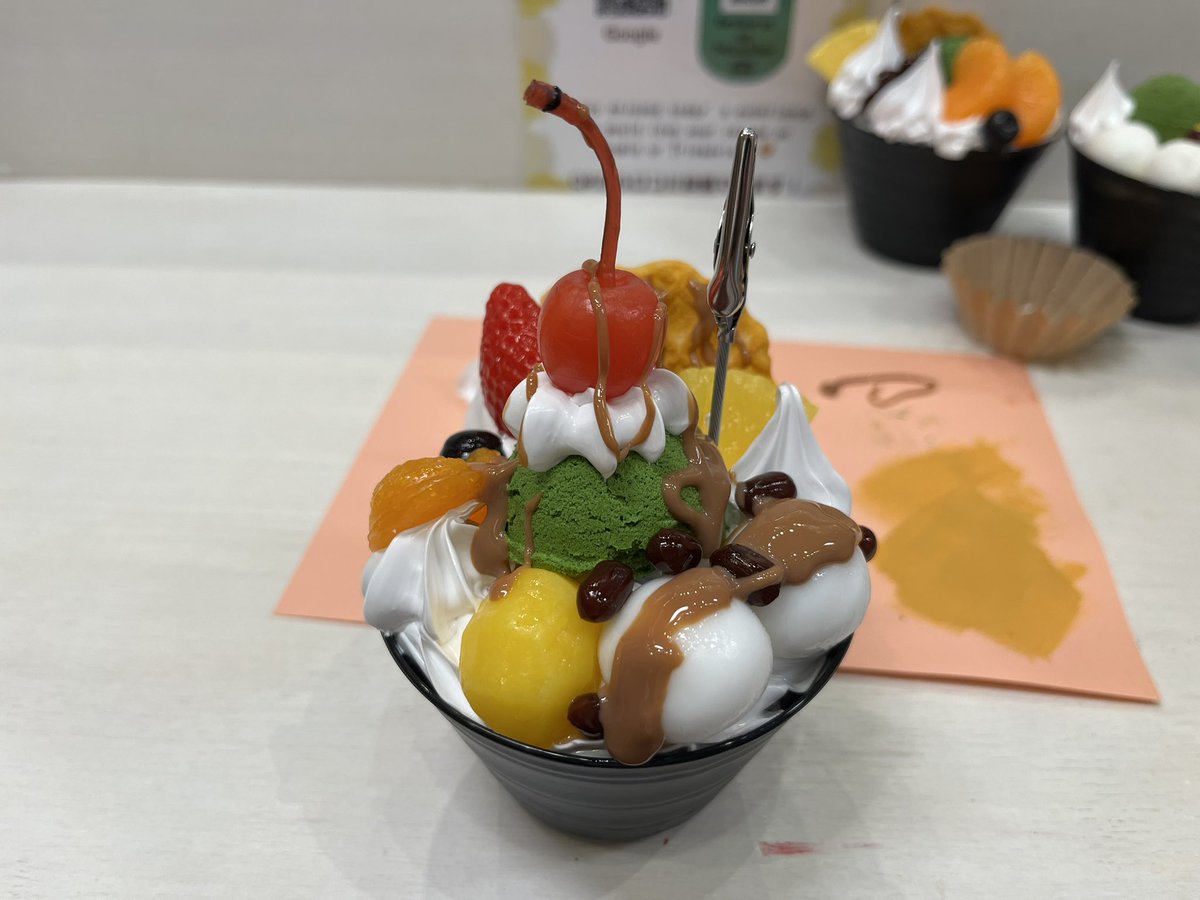 komachik1221's tweet photo. 大阪で食品サンプル作りしました！
楽しかった！！！！デザインポケットっていうお店です！配信ありがとうございました！ https://t.co/givFmigkIJ