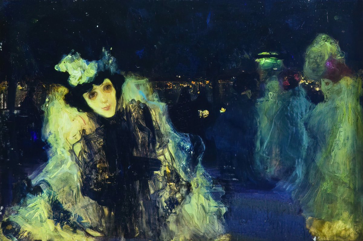 MuseusDeSitges's tweet photo. 📅 #TalDiaComAvui va morir Hermen Anglada-Camarasa (Barcelona, 1871 - Pollença, 1959), un dels artistes catalans major projecció de l'època. Al Museu del Cau Ferrat tenim dues obres seves:
📌 ‘Escena de restaurant nocturn de París’ (c.1899)
📌 ‘Visió nocturna parisenca’ (c.1899) https://t.co/FlVM7L1suR