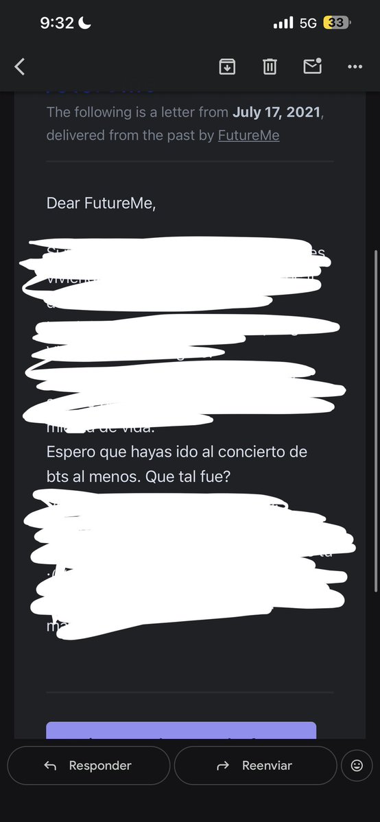 dqydream's tweet photo. me ha llegado una carta del pasado y me pregunta por el concierto de bts ❤️‍🩹😭 https://t.co/UVI7bwuJ4W