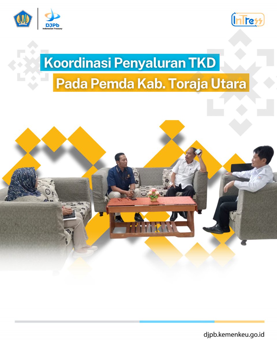 kppnmakale's tweet photo. Hallo, Sobat Sikamali!👋🏻☺️

Hari Rabu, 15 Juli 2026 KPPN Makale mengadakan kunjungan pada Pemerintah Daerah Kabupaten Toraja Utara dalam rangka Koordinasi terkait percepatan penyaluran TKD

#DJPB
#InTress
#UangKita
#kemenkeu
#roadtonotakeuangan
#kppnmakale
#APBNHadir
#BersamaDJPb https://t.co/wlzUlG7eUA