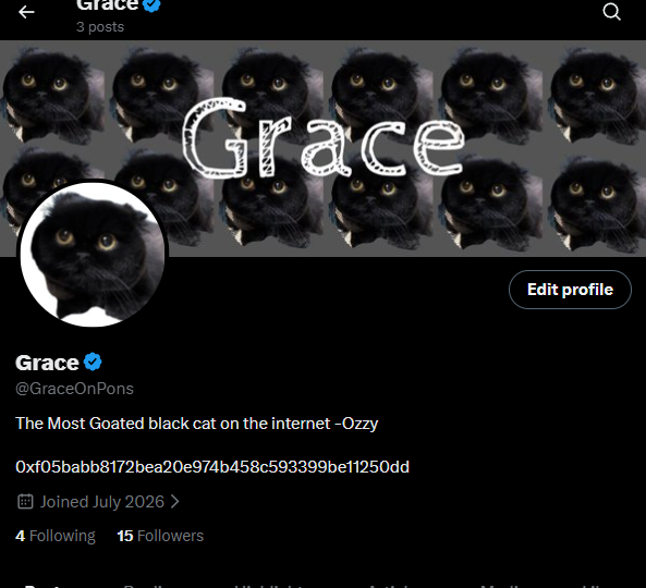 GraceOnPons's tweet photo. x account verified

$grace

0xf05babb8172bea20e974b458c593399be11250dd https://t.co/M6wJJRwrrk