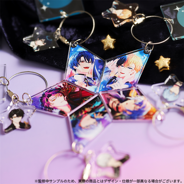 まほあわ グッズ情報】 今夜は3連短冊アクリルキーホルダー「星