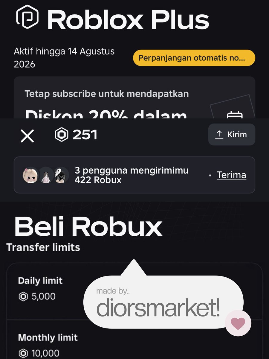 dior, jualan di ch wa tweet media