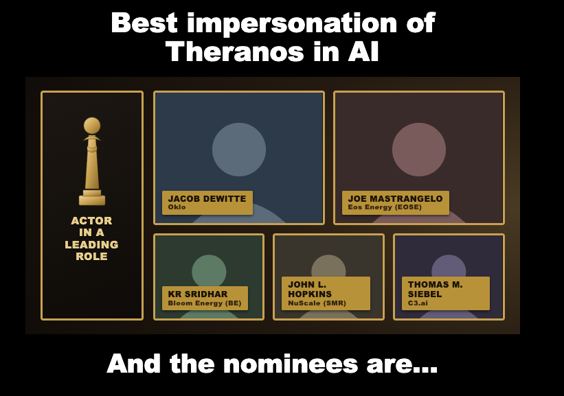 FredDafunkier's tweet photo. Pfft... all this talk of $BE being the Theranos of AI... please ... IYKYK

$OKLO $EOSE $SMR $AI https://t.co/aynzkJ11NB