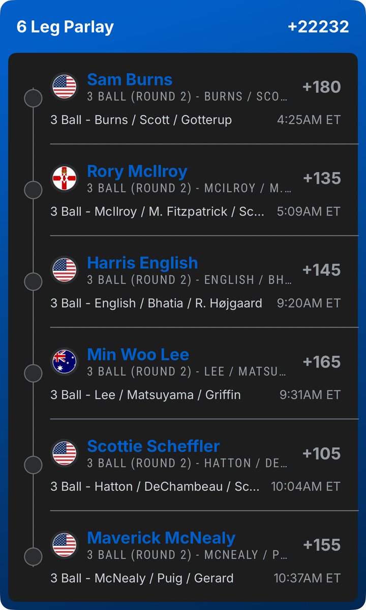 BCPulls's tweet photo. The Open Round 2 3-Ball

Let’s hit a nuke today!

#TheOpen https://t.co/2JLhEUqBHY