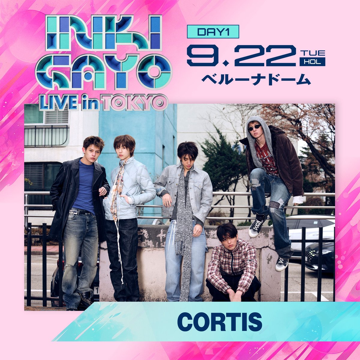 inkigayo_tokyo's tweet photo. 📢INKIGAYO LIVE in TOKYO🎉

━━━━━━9月22日━━━━━━━
　　　　　#CORTIS が出演！　
━━━━━━━━━━━━━━━━━

🎟️オフィシャル2次先行
    「単日券」受付中！
　　受付中～8月2日（日）23:59
👉https://t.co/KWdZIkK1Lp

🎤出演アーティスト
DAY1　9/22 (火・祝) 
#TOMORROW_X_TOGETHER
#幾田りら #RIIZE #NiziU
#KickFlip #CORTIS #IDID #KiiiKiii

DAY2　9/23(水・祝)
#Ado #IVE #BEFIRST #andTEAM
#INI #Hearts2Hearts
#HANA #ALPHADRIVEONE #AND2BLE

詳細はこちら
👉https://t.co/ppRypQ9zIn

#INKIGAYO #INKIGAYOLIVEINTOKYO #人気歌謡  #인기가요 #KPOP #ベルーナドーム