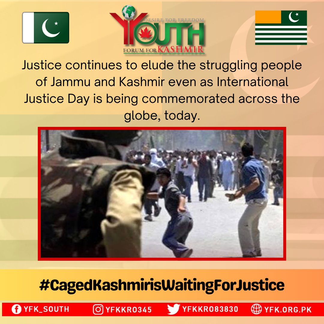 iamarsalanrizv's tweet photo. International Justice Day has no meaning for oppressed people in IIOJK.
#CagedKashmirisWaitingForJustice https://t.co/GVjziVEocp