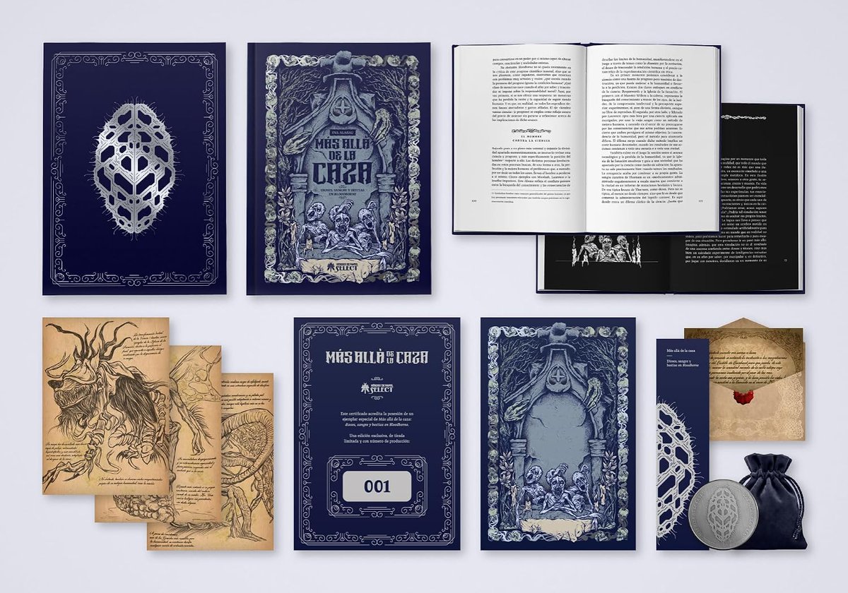 TusGangasGaming's tweet photo. 🩸 Más allá de la caza: Dioses, sangre y bestias en Bloodborne
🚨 Nuevo libro en reserva
💶 34,99€ - https://t.co/HZ2yf0J8N1
📅 25 de noviembre
📖 Español | 268 páginas  | Héroes de Papel

Edición limitada y numerada. 
Libro + lámina + marcapáginas + estuche + moneda + certificado + mini bestiario + invitación a Cainhurst

#bloodborne #amazon #libros #ad