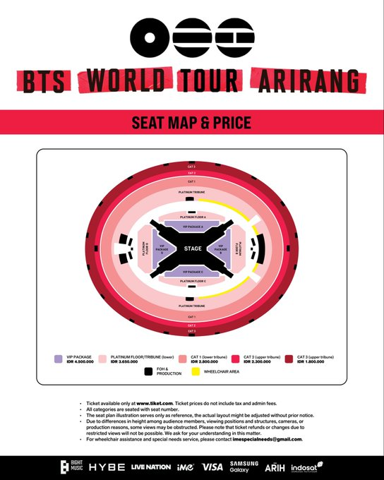 jaemoon6gi7's tweet photo. WTS 🔥 BTS WORLD TOUR 'ARIRANG' IN JAKARTA 🇮🇩

🎫 4× VIP B/C
🎫 2× PLATINUM FLOOR
✨ Side-by-side seats
🌍 International buyers welcome

📩 DM if interested!
#BTS_WORLDTOUR_ARIRANG_JAKARTA #방탄소년단 #BTS #BTS_WORLDTOUR_ARIRANG #BTS_WORLDTOUR_ARIRANG_ASIA https://t.co/YEgQC0Es6t