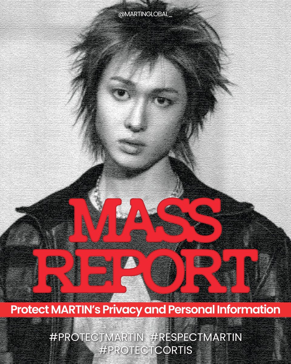 MARTINGLOBAL_'s tweet photo. 🚨 MASS REPORT TO PROTECT MARTIN &amp; CORTIS 🚨

📩 Report to:
🌐 https://t.co/MHGGJ39zCF

📌 Report guide &amp; evidence:
— Template: https://t.co/Ez0ayC6jXz
— Evidence: https://t.co/UTWnV8pZuG

#RESPECTMARTIN #PROTECTMARTIN 
#PROTECTCORTIS https://t.co/lrlhkDEIIR