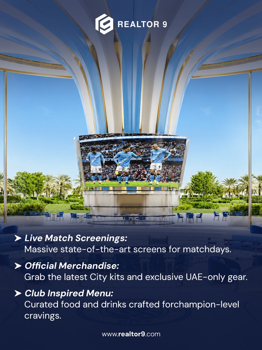 realtor_09's tweet photo. Big news for all the Cityzens, coffee lovers, and lifestyle seekers, a brand-new, ultra-modern Manchester City Cafe is officially coming to Abu Dhabi!

👉 Swipe to see more details and visit https://t.co/rLm01pxNOr to find your next dream home!

#ManchesterCity #AbuDhabi https://t.co/kmGO9wNTI8