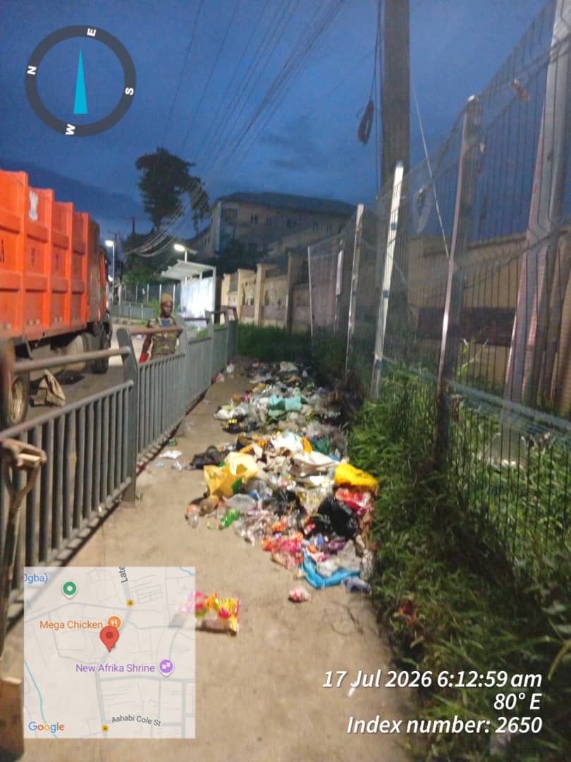 lawmaops's tweet photo. [6:12AM] #LagosCleanup #LAWMACares #RouteClearance #StreetSanitation #LAWMAOps

Before cleanup at Agidingbi Secondary School Bus Stop. LAWMA teams identified accumulated waste at the location ahead of evacuation as part of ongoing efforts to improve environmental sanitation and maintain cleaner public spaces across Lagos.

@Lawma_gov @LawmaCares
@followlasg
@jidesanwoolu
@drobafemihamzat
@tokunbo_wahab
@muyiwag
@LASGMOE