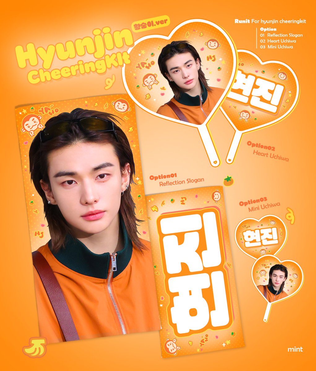 mint_00320's tweet photo. 2026 StrayKids - Run It Seoul - 
CHEERING KIT for HYUNJIN
ⓒ mint

🧡 07.17-08.01
🧡 https://t.co/KWky5Nv54h
🧡 콘서트 현장 수령 &amp; 배송

#RT 추첨 2명 미니우치와를 드립니다 💜 https://t.co/2D2kqIIRhc