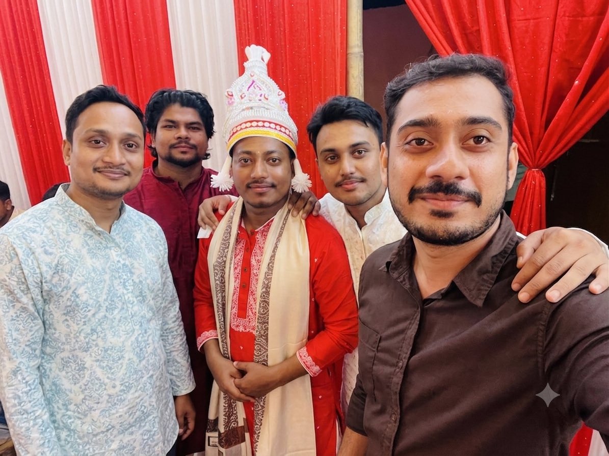 Sujoyitss's tweet photo. So happy to witness my friend Goutam start this beautiful new chapter. Wishing you both a lifetime of love and happiness! 🥂 https://t.co/4so0IUhRQ6