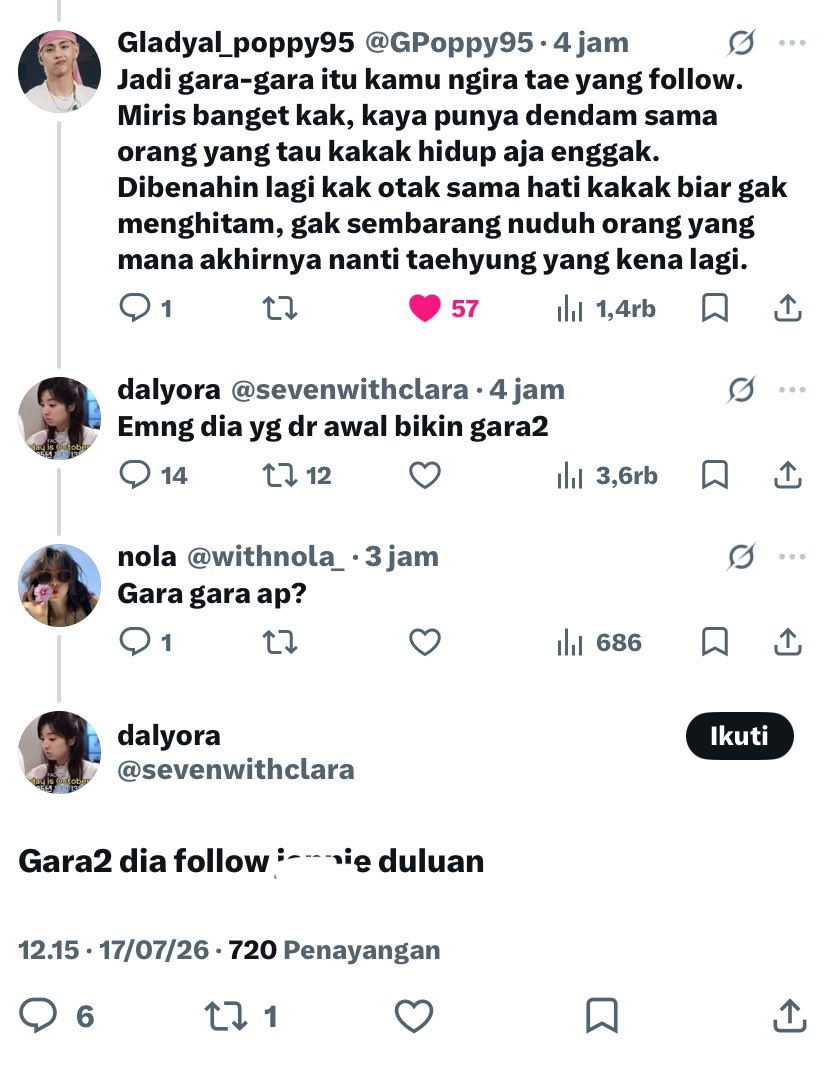 taekookbubs's tweet photo. HELP REPORT &amp; BLOCK 🚨‼️

🐥🐰shipper udah nyebar fitnah ke taehyung dan narasi nya udah kemana mana🙏🏻  

rnb @lachibolala0613 @sevenwithclara @chickymin13 https://t.co/52OO7o9k6a