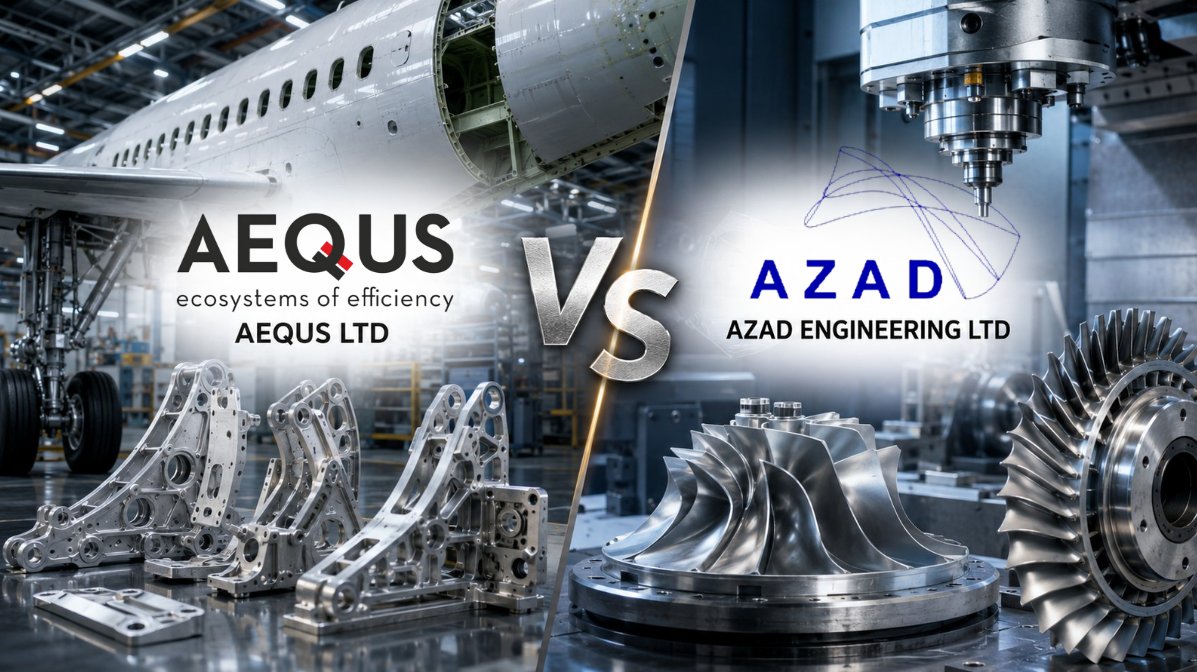 raghavwadhwa's tweet photo. Aequs Ltd vs Azad Engineering Ltd

Both manufacture precision components for global aerospace companies.

A Detailed Thread...🧵👇 https://t.co/neVNYYGHGX