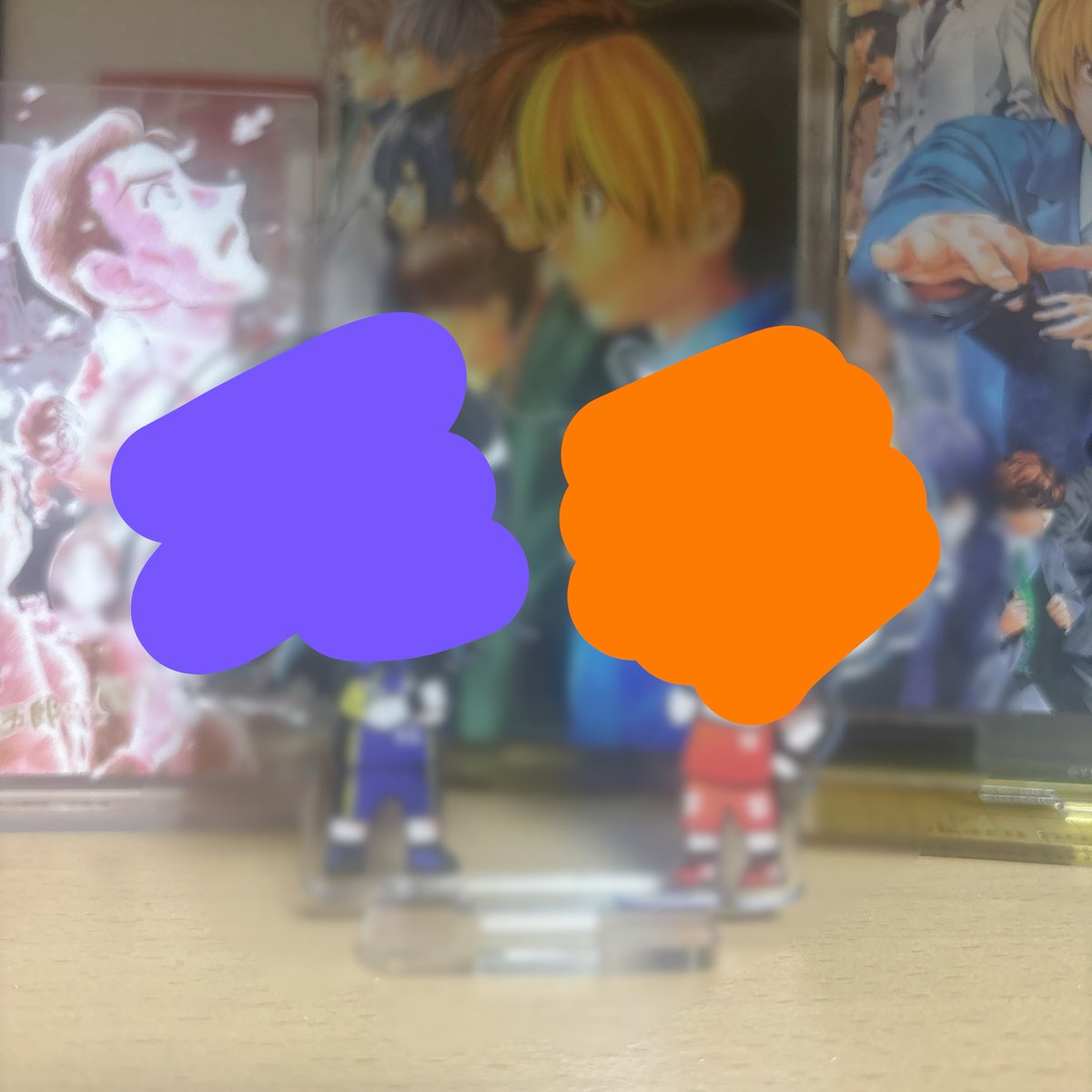 mp_mir_one's tweet photo. フォロワーに描いてもらった💜🧡アクスタが届きました😢
本当に可愛いしありがとうとしか言えない😂
いろんなところ連れて行きます！！！！！ https://t.co/hUL7TWgknX