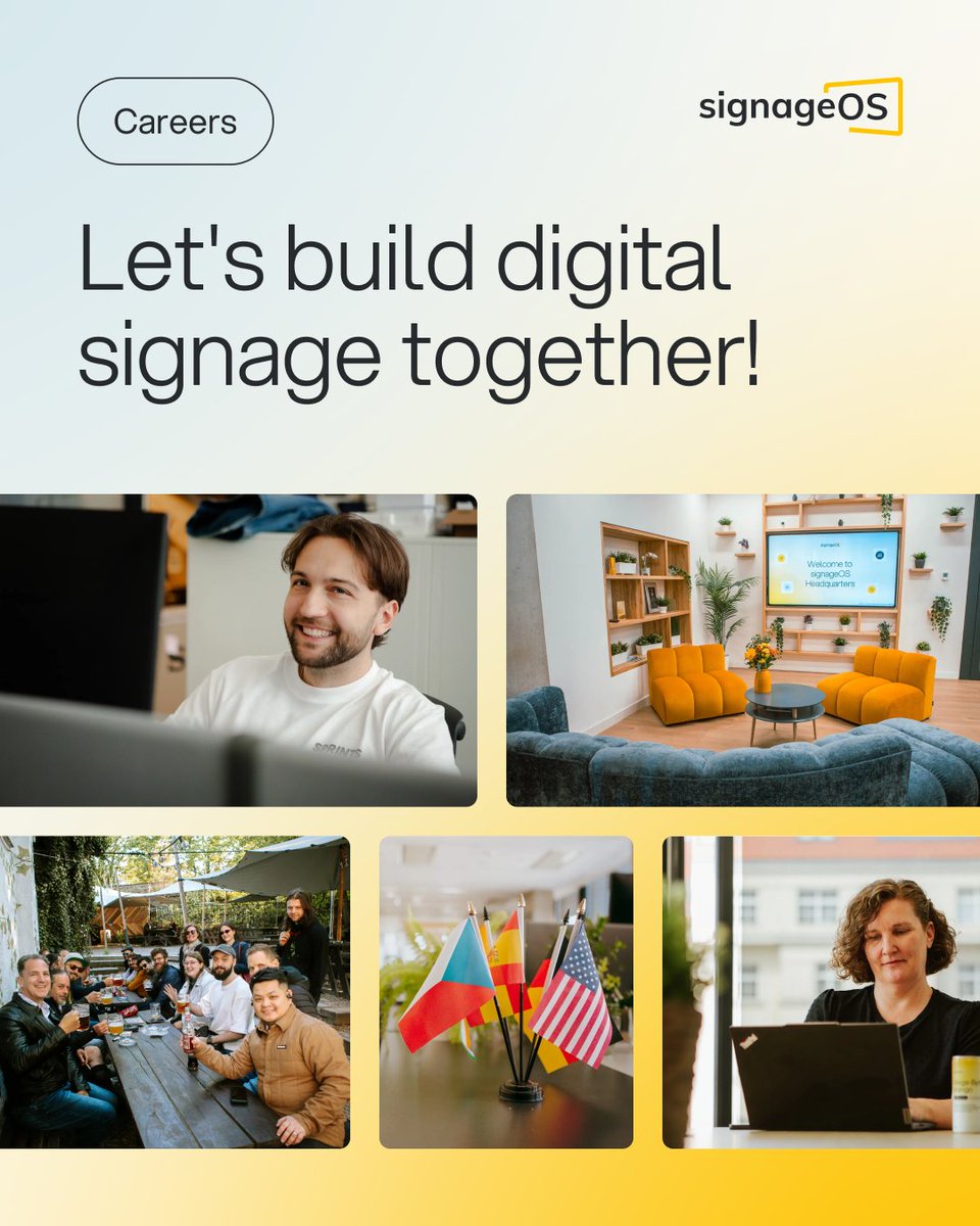 signageOS tweet media