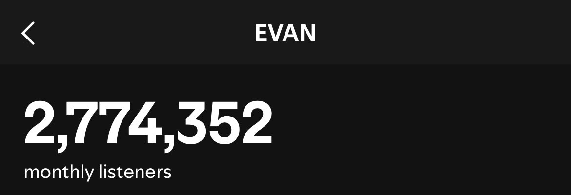 EVAN on Spotify tweet media