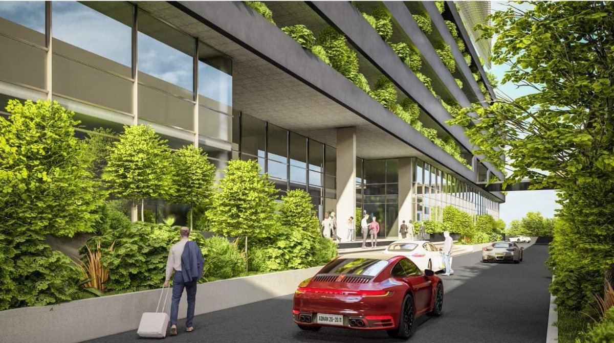 GhanaTechInfra's tweet photo. 🚨 Accra International Airport will relocate Terminal 3's existing car park from July 20 to pave the way for a new 7-storey, 2,000-bay multi-purpose car park complex.

The project will include retail spaces, a shopping mall, Lounge, airport hotel, conference and business centre. https://t.co/hvhpbxhn62