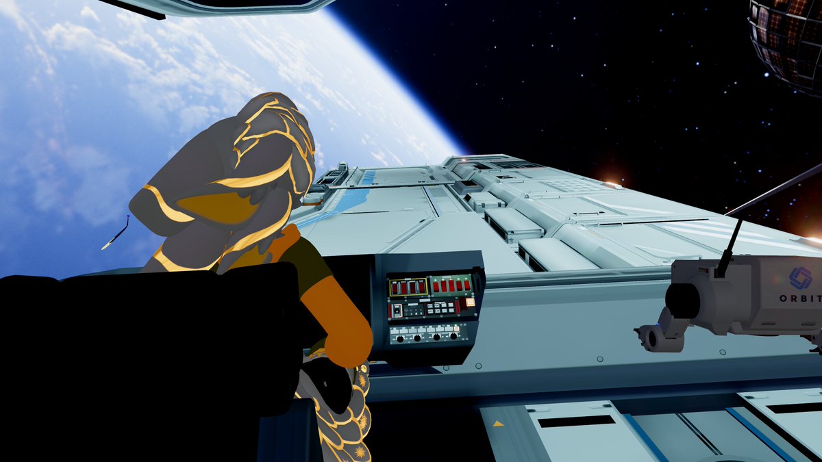 SolaritheAvali's tweet photo. Boarding the Hercules was just the start! We flew through massive canyons with giant creatures flying past us. Now that we've landed, we have to wait, but we're taking in the beautiful view of the dinosaurs. Hopefully, the adventure continues soon...

#Avali #Furry #VRChat https://t.co/hNUlMCWonb