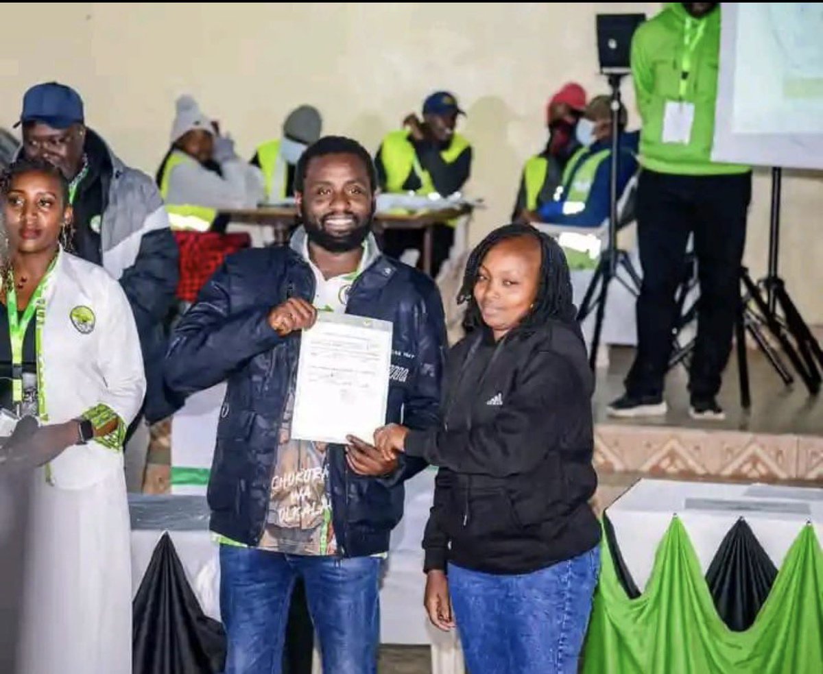OkiyaOmtatah's tweet photo. The Ol Kalou by election has delivered a clear message. Sovereign power belongs to the people.

No amount of intimidation, patronage, or abuse of State power can defeat citizens who choose to defend their vote and their Constitution.

Congratulations to MP-Elect Samuel Douglas Kamau Waweru on your victory. This is a win for democracy and a reminder that Article 1 of the Constitution is not just words. All SOVEREIGN POWER belongs to the PEOPLE.