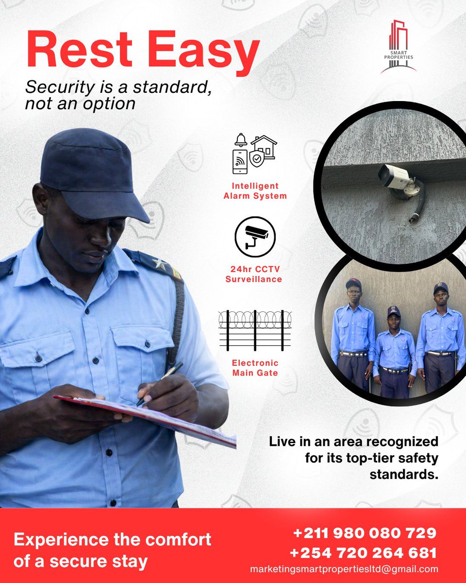 SmartPropJuba's tweet photo. Security is not an added feature — it is a core requirement. Smart Properties prioritizes controlled access and peace of mind for every resident.
 Luxury without reliability is incomplete https://t.co/W0zlw2DKjY