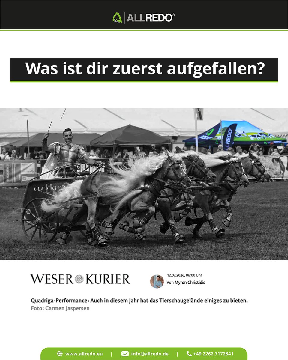 AllredoEU's tweet photo. Was ist dir als Erstes aufgefallen? 👀

Ein besonderer Moment der Tarmstedter Ausstellung 2026 und ALLREDO mittendrin. Hast du unseren Stand direkt entdeckt?

📸 Foto: Carmen Jaspersen  |  📰 Quelle: Weser Kurier

#klauenpflege #landwirtschaftliche #milchviehbetrieb https://t.co/EI1iNoruSI
