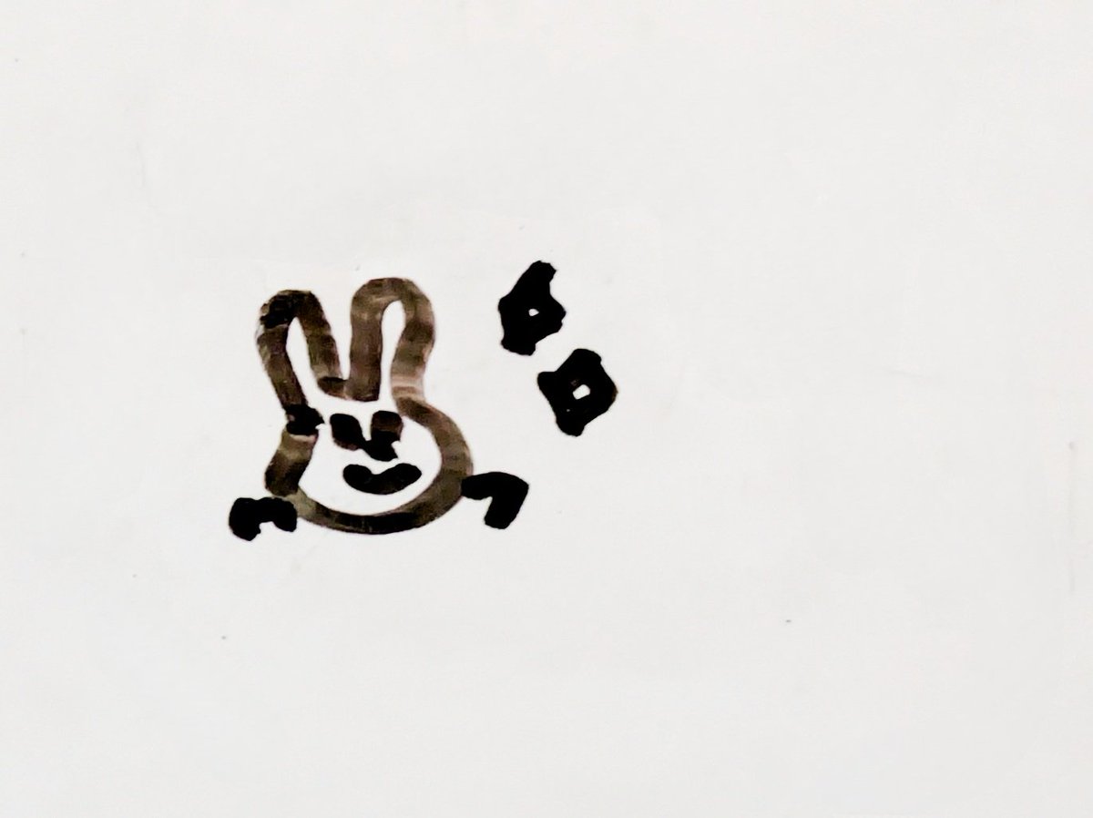 junsei1983's tweet photo. けっこう上手に描けて気に入ってるうさぎです🐰 https://t.co/YhlaTHJv3i