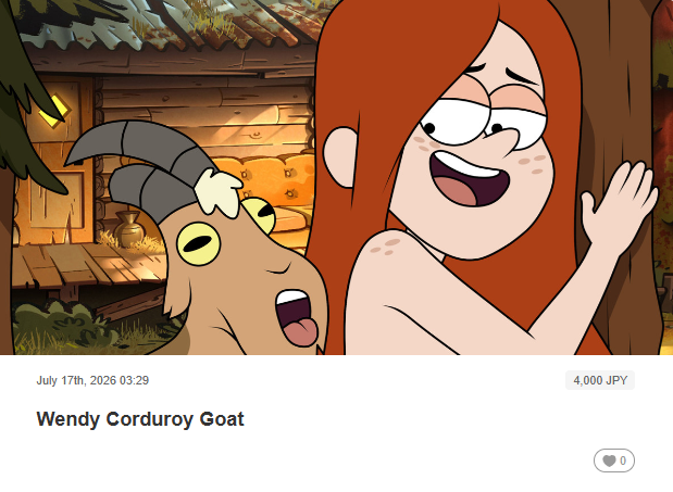 ValkiriaPrime's tweet photo. nuevo dibujo en fanbox de #WendyCorduroy con la #cabra #Gompers
https://t.co/T3TjclXBqx
#gravityfalls #fanart #rule34 #chudai #Chudaï https://t.co/SUEdm4EJ4i