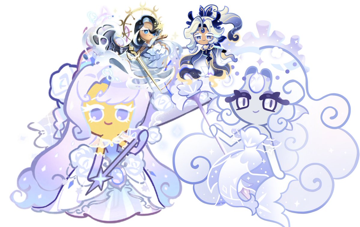 Krosmiverse's tweet photo. Finally got a Moonlight Cookie costume to match White Pearl Cookie's!🥺 https://t.co/haxMvsxLa5
