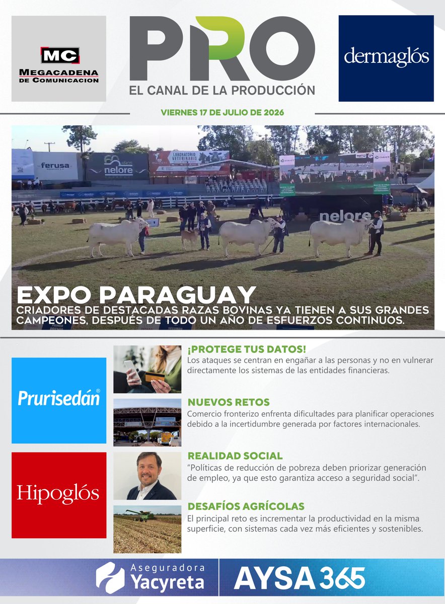 780AM's tweet photo. 🙌🏻 Portada informativa de #CanalPRO

📌 Edición 17.07.26

📲 ¡Visitá https://t.co/YLhIUV11iK! https://t.co/IRKPiFNjV9
