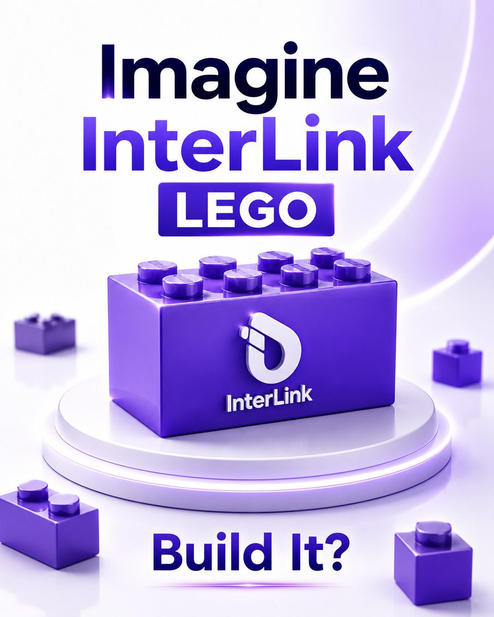 ahmadog97590's tweet photo. 🧱 What if InterLink had its own LEGO collection? 💜

A fun idea, but it says something bigger: strong communities create culture, not just products. That's how ecosystems become unforgettable.

I'd definitely grab one. 🧱
Who else is ready? #InterLink #ITLG #ITL https://t.co/XQTlEEWAyx