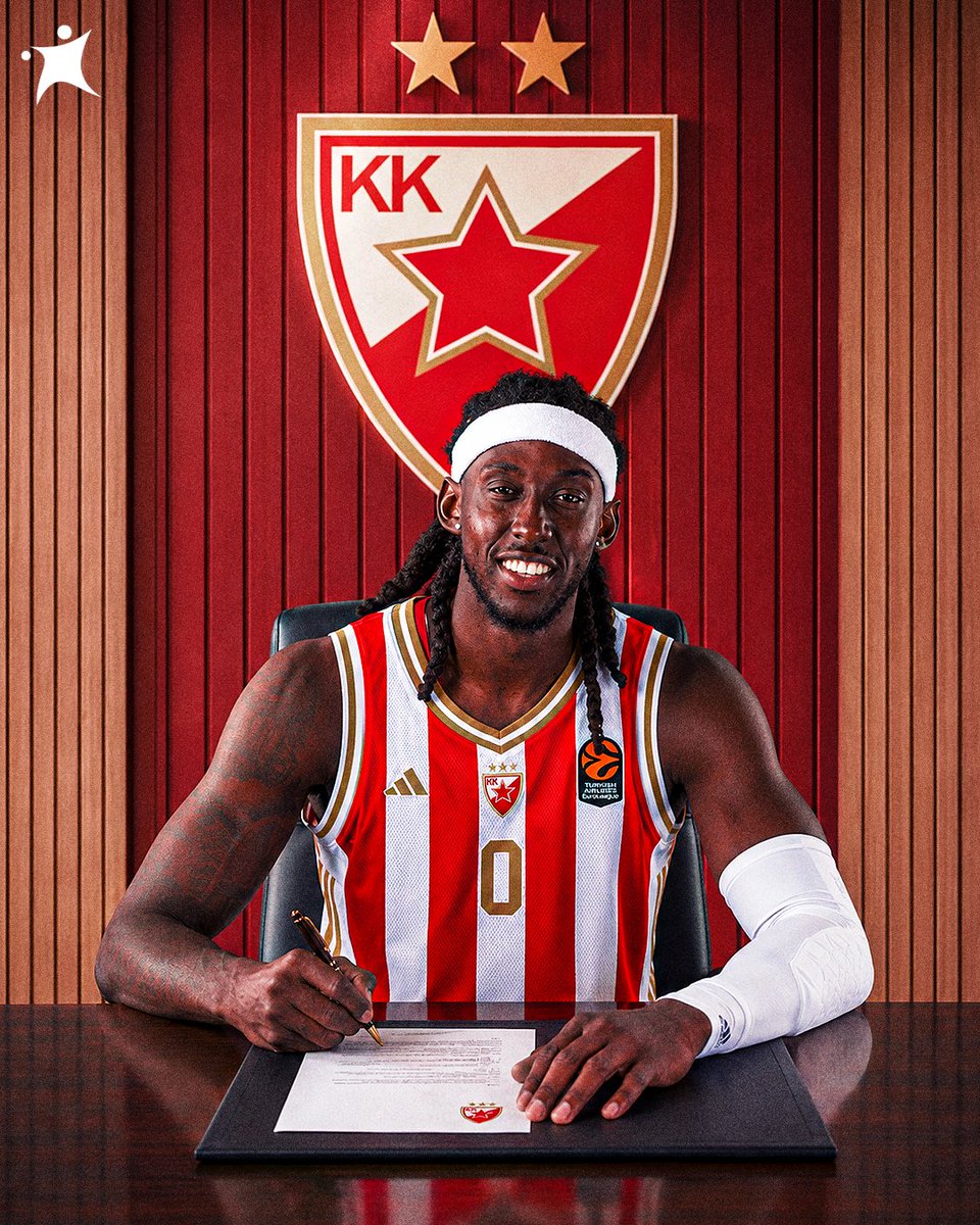 BasketNews_com's tweet photo. Johnathan Motley will wear the Crvena Zvezda jersey next season 🔴🇷🇸

Contract details: https://t.co/D58riMuQOg https://t.co/0C80B51ASs