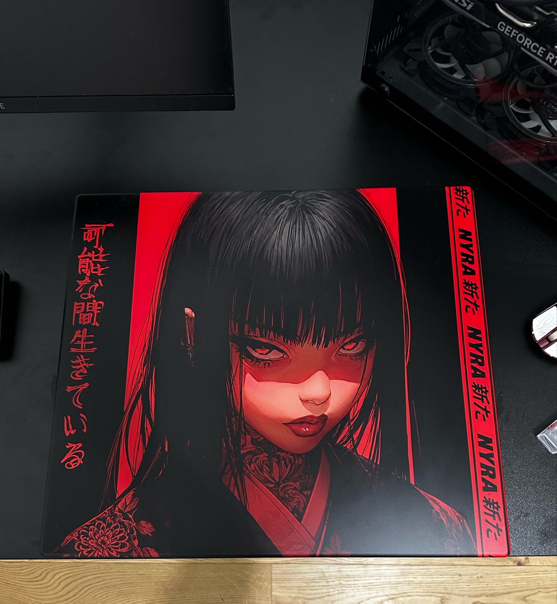 NYRABYCORAZON's tweet photo. NYRA — BORN IN THE BLOOD

• Premium Aluminosilicate Glass
• AG + AF Coating
• 490 × 430 × 3 mm
• High-Definition UV Artwork (Under Glass)
• Rounded 2.5D Edges
• Anti-Slip Silicone Base
• Limited to 500 Pieces

PRE ORDER.

https://t.co/CXA3SXxjQr
#glasspad #mousepad #setup https://t.co/08KCNwMglu