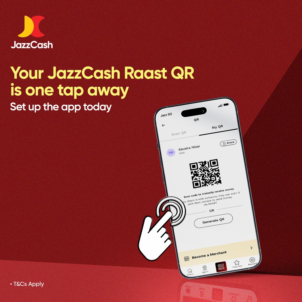 JazzCash's tweet photo. One setup today can make every payment simpler tomorrow.

Set up your JazzCash Raast QR and start accepting digital payments.

Download the JazzCash app today: https://t.co/xnUxxQS3rx 📲 https://t.co/i39CTPfmqx