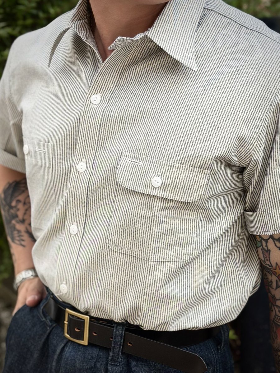 DryBones_Nagoya's tweet photo. #drybones #brybonesnagoya #nagoya #amekaji #work #workstyle #workshirt #stripeshirt #ドライボーンズ #名古屋 #名古屋ドライボーンズ #アメカジ #アメカジスタイル #ヴィンテージ #ワークスタイル #ワークコーデ #ワークシャツ #クラシック #ストライプシャツ #ヒッコリーシャツ #ヒッコリー https://t.co/7EhHwqCh7h