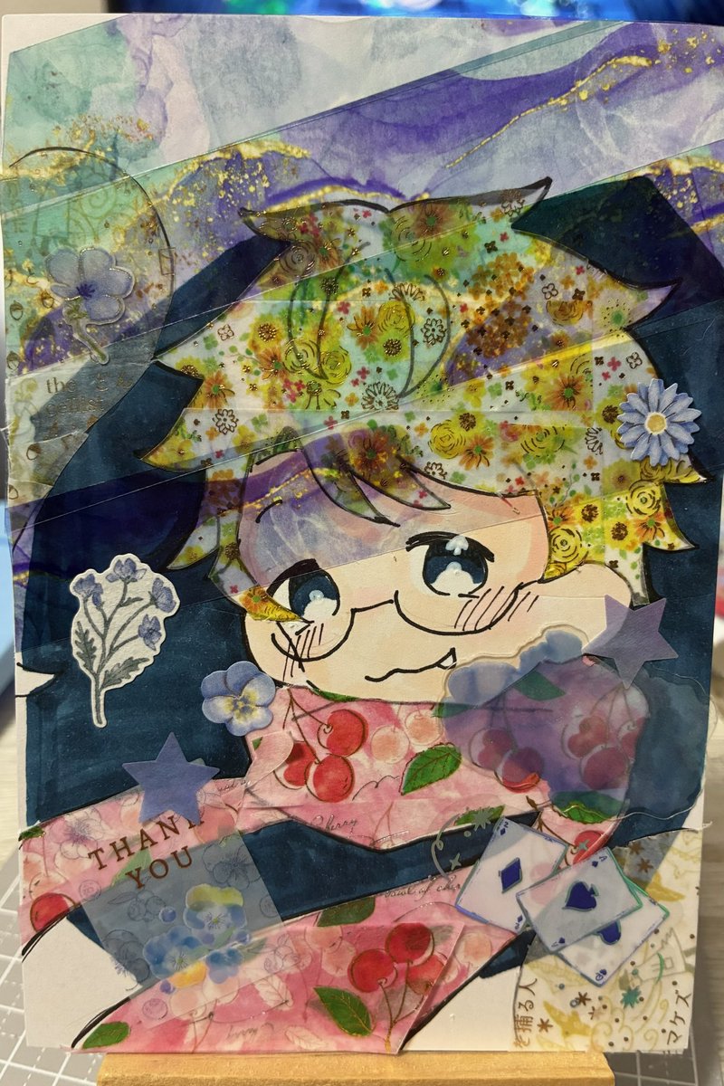Luna10583's tweet photo. ガッチさん　影を落としたかったんだけど、ごちゃごちゃしちゃったな…
#ガッチマン　#マステ絵 https://t.co/fIdzK7UOc7