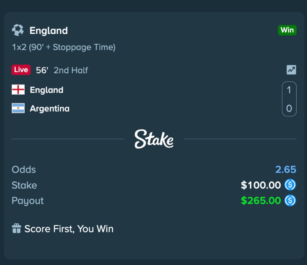 JustKelechi's tweet photo. While others are not sure what the outcome of the game will be, Stake users are already getting paid immediately their team scores first 😂😂😂🤣 https://t.co/N2dVxm31WT