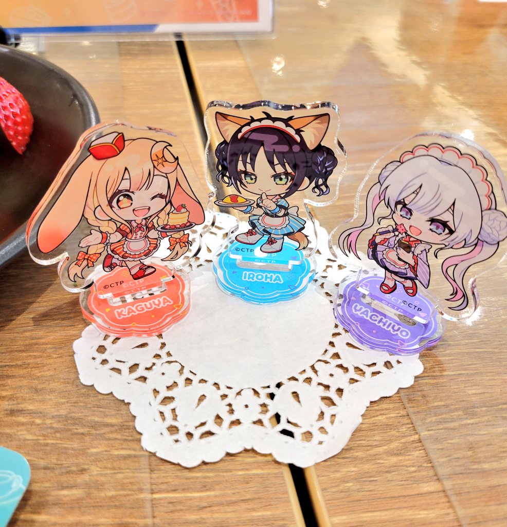 スイパラ×超かぐやコラボ！ アクスタ5個買って かぐやといろはとヤチヨ