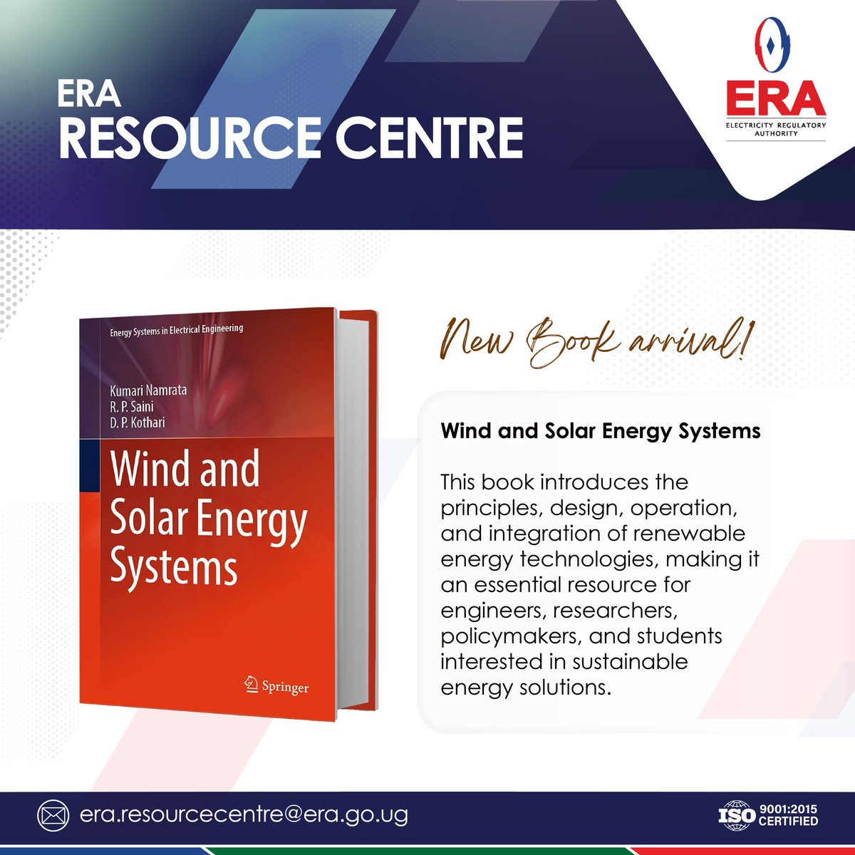 ERA_Uganda's tweet photo. 📢 𝐍𝐨𝐰 𝐚𝐯𝐚𝐢𝐥𝐚𝐛𝐥𝐞 𝐚𝐭 𝐭𝐡𝐞 𝐄𝐑𝐀 𝐑𝐞𝐬𝐨𝐮𝐫𝐜𝐞 𝐂𝐞𝐧𝐭𝐫𝐞! 📚
Solar energy enthusiasts we’ve got your next read. Drop by  ERA House to check out our new arrivals!
NB : 𝐁𝐨𝐫𝐫𝐨𝐰𝐢𝐧𝐠 𝐭𝐡𝐞𝐬𝐞 𝐛𝐨𝐨𝐤𝐬 𝐢𝐬 𝐅𝐫𝐞𝐞. https://t.co/PAEwkeFOMr