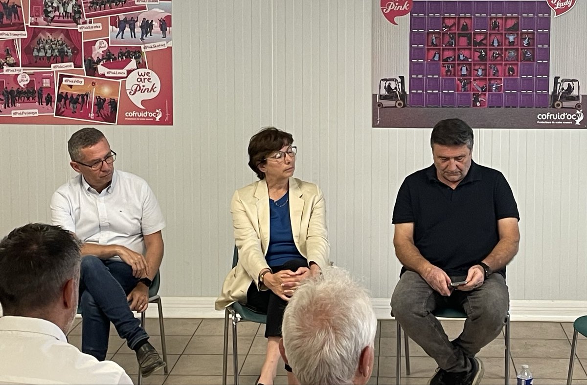 chambagri34's tweet photo. 🍎 La Chambre d’agriculture de l’Hérault sur le terrain ce matin aux côtés de Mme la Préfète de l’Hérault, Chantal Mauchet, pour échanger avec les professionnels de la filière pomme.

Au programme : visite d’un verger durement touché par les attaques de pucerons, puis rencontre avec les acteurs de la filière à COFRUID’OC pour évoquer les grands défis de l’arboriculture héraultaise : santé des vergers, gestion de l’eau et renouvellement des plantations.

Une matinée d’échanges au plus près des réalités du terrain. Plus de détails très bientôt ! 🍏🌳
