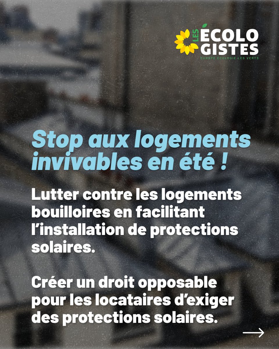 EELV's tweet photo. Il est temps de préparer nos villes, nos campagnes et nos services publics aux conséquences du réchauffement climatique.

Face aux canicules, l'extrême droite n'a qu'une seule obsession. Nous, nous avons un plan global.

Voici nos 7 mesures concrètes pour sauver nos territoires et celles et ceux qui y vivent. 7 mesures pour 7 milliards d'euros d'investissements par an d'ici 2032.

(2/3)