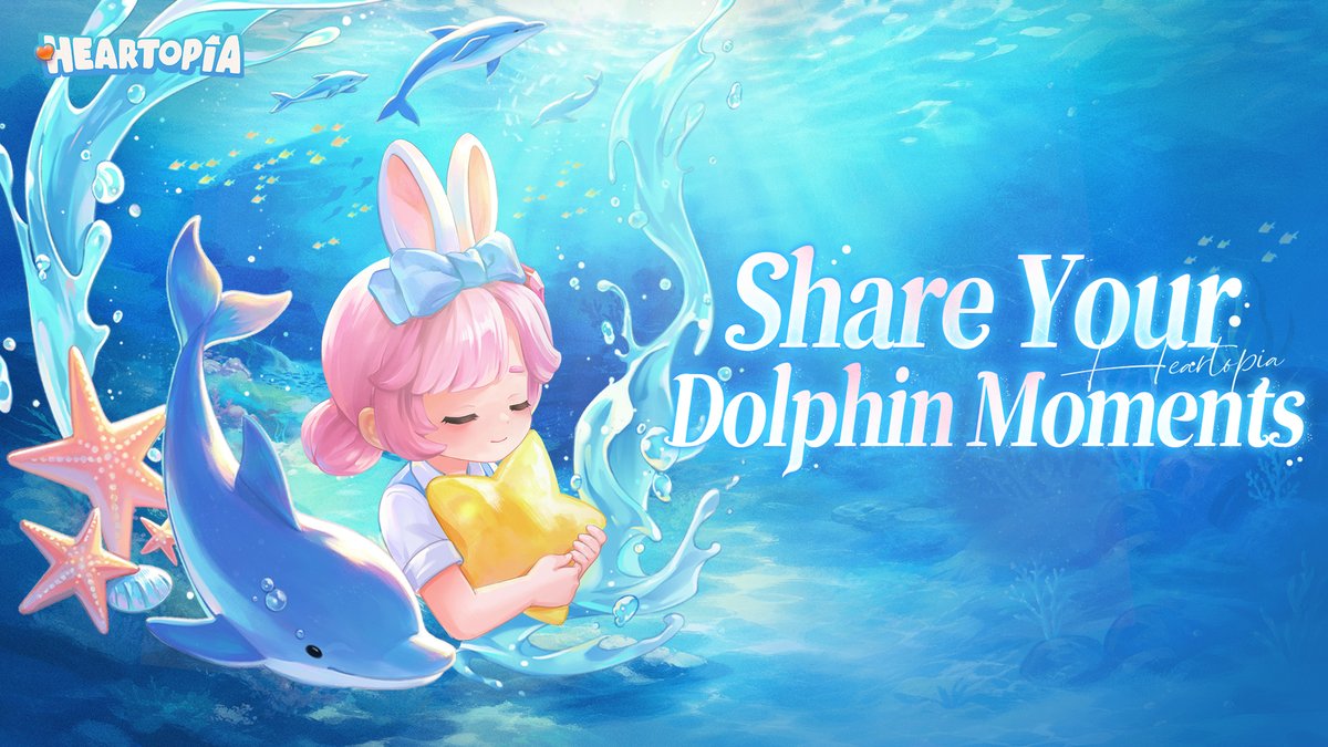 MyHeartopia's tweet photo. Share Your Dolphin Moments!

Baboo, D.G. Members!
A special friend has recently arrived in Heartopia's underwater world — the seasonal animal, Dolphin!
In the dreamy and mysterious whalefall canyon, crystal-clear waters, swaying corals, and swimming fish are all waiting for D.G. Members to explore. 🪸 This time, Dolphin has quietly arrived in these blue waters, ready to begin a gentle and soothing underwater journey with everyone! 🐬

Have you already met Dolphin in the underwater world? Go find Dolphin and take a cute photo together! 📸

✨ How to Participate:
Share your photos with Dolphin in our Facebook comments, and briefly write about your feelings or story when you met Dolphin. (Notice: Please keep your game UID visible in the screenshots so we can verify that the photos were taken by you.)

⌛️ Event Period:
From now until July 26, 10:59 (UTC-5)

💝 Rewards:
5 lucky D.G. Members will be randomly selected. Each winner will receive Meow Meow Blind Box x1!
*The list of winners will be announced within 30 business days after the event ends. Please keep your DMs open so we can contact you if you win.

Additional Rules:
1. Submissions that fall under any of the following categories will not be eligible for the prize draw:
- Submissions that do not follow the required format or event theme;
- Spam, insults, or other behavior that violates community rules;
- Plagiarized works or works using other people's content;
- AI-generated submissions;
- Submissions made after the event period has ended.
2. Multiple entries from the same ID will only be counted as one entry.
3. If a winner deletes their comment after winning, their winning entry will be considered invalid.
4. By participating in this event, you agree that your nickname may be published on the event platform. You also grant the Heartopia official team the right to use your submitted work for online and offline promotional purposes. When used officially, the author will be credited.
5. The official team may occasionally feature selected outstanding works. Being featured is unrelated to the actual reward distribution. Rewards will be distributed based on the final draw results.
6. If physical rewards cannot be successfully delivered due to force majeure circumstances such as war, logistics disruptions, or regional policy restrictions, we may be required to cancel the distribution of the affected rewards. Winners are kindly requested to provide accurate and valid shipping information promptly after receiving the notification.
7. The Heartopia operations team reserves the right to make the final decision on all event-related matters.

#heartopia