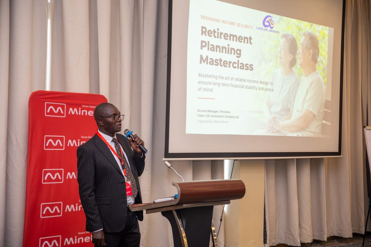 CapexLife's tweet photo. Capex Life Assurance is proud to participate in the Retirement Planning Masterclass hosted by Minet, featuring our General Manager – Pensions, Dr. Benjamin Abongo, as one of the speakers.Join the conversation:

📅 16th – 17th July 2026
📍 PrideInn Azure Hotel, Nairobi Westlands https://t.co/Pj6ACn453l